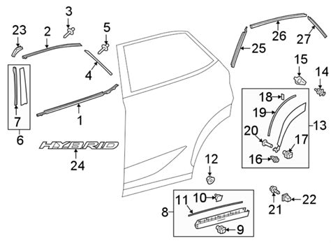 Rear Moulding fit your 2016 Lexus NX200t 